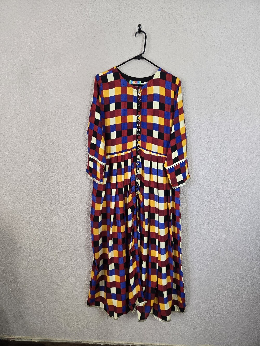 Lollypop Patchwork Maxi Dress Size Medium New #2C406